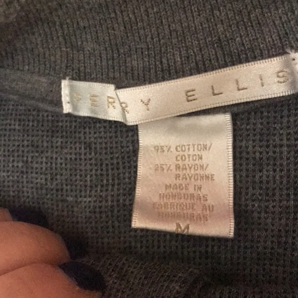 Perry Ellis long sleeve polo shirt size medium - Picture 2 of 5